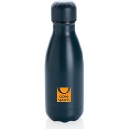 Unikleur vacuum roestvrijstalen fles 260ml-blauw gepersonaliseerd