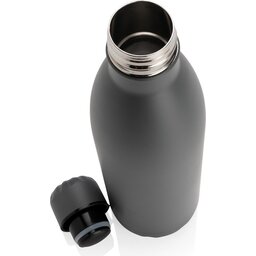 Unikleur vacuum roestvrijstalen fles 750ml-grijs open