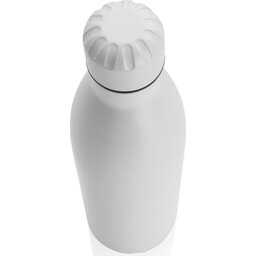 Unikleur vacuum roestvrijstalen fles 750ml-wit bovenzijde