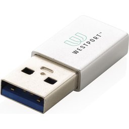 USB A naar USB C adapter bedrukt