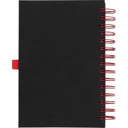 Wiro notitieboek -rood achterzijde
