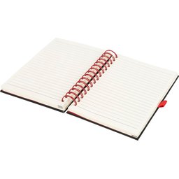 Wiro notitieboek -rood open