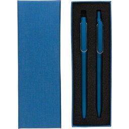X6 pen set-blauw verpakking
