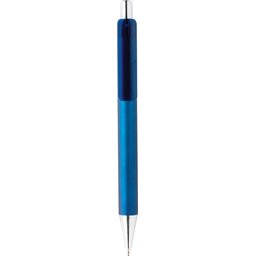 X8 metallic pen -blauw recht