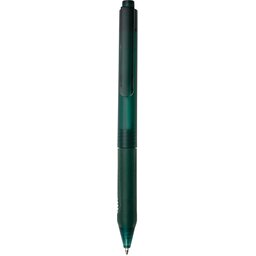 X9 frosted pen met siliconen grip - groen - voorzijde