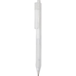 X9 frosted pen met siliconen grip - groen