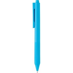 X9 pen met siliconen grip-lichtblauw zijkant