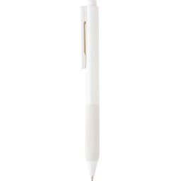X9 pen met siliconen grip-wit-zijkant