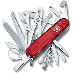 Zakmes Victorinox Swiss Champ transparant rood