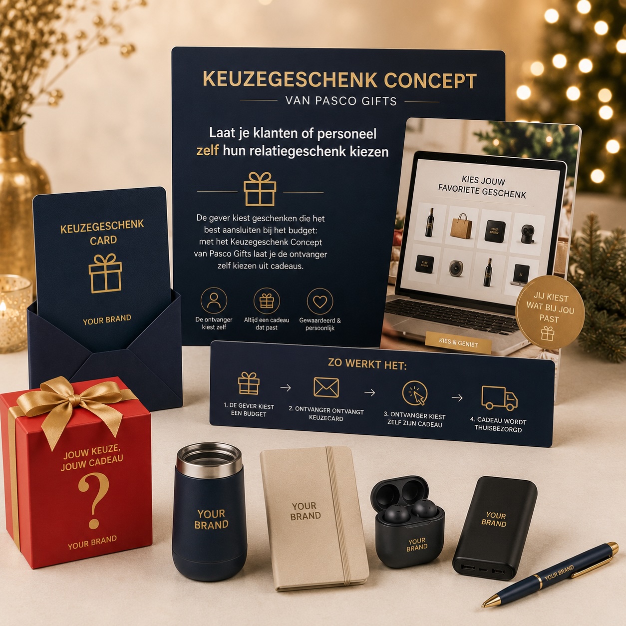 Online gift choice platform for employees and customers