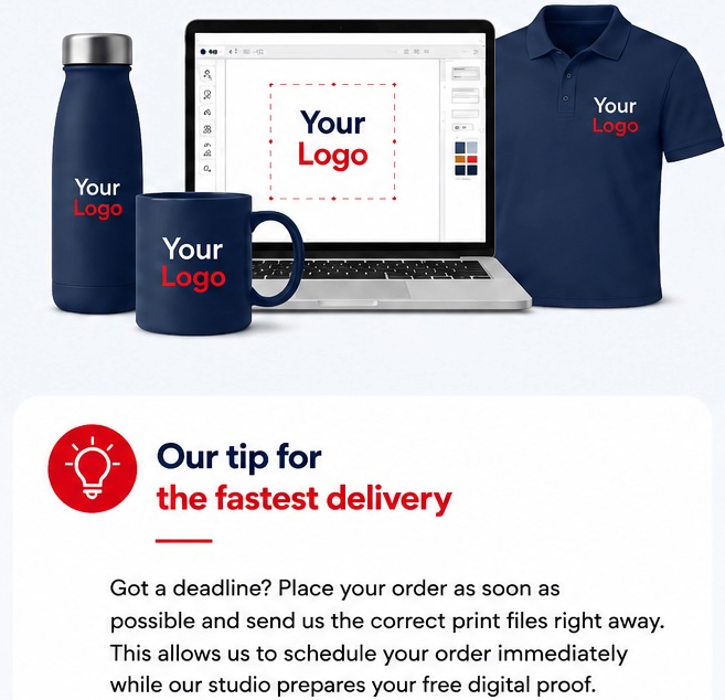 Fastest delivery for a deadline or open day with a digital proof