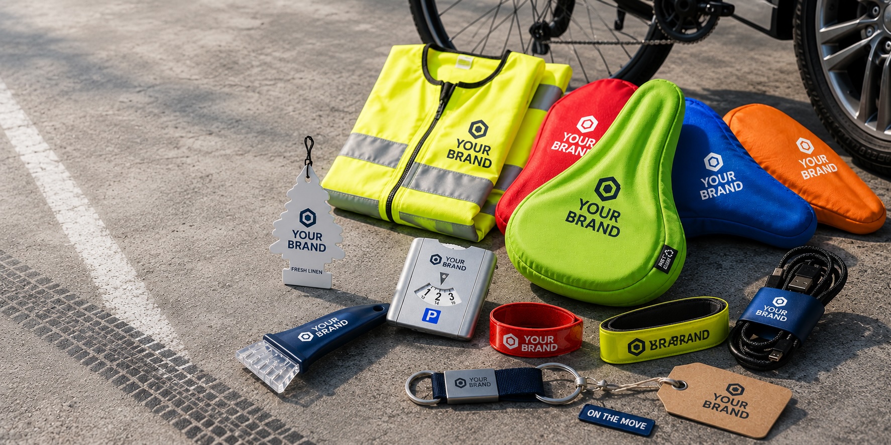 Automotive and mobility promotional products with logo
