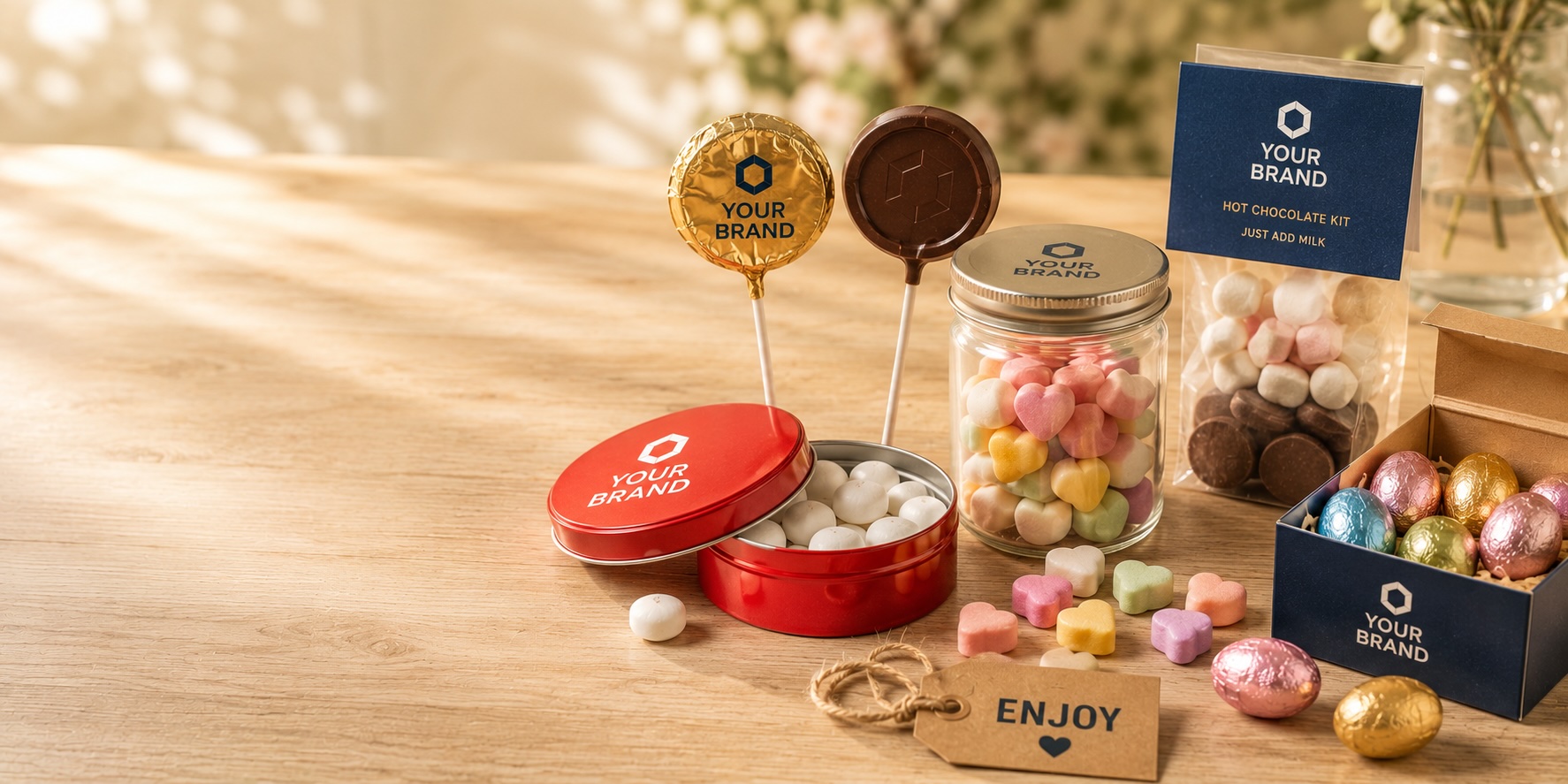 Food gifts and edible corporate gifts with logo