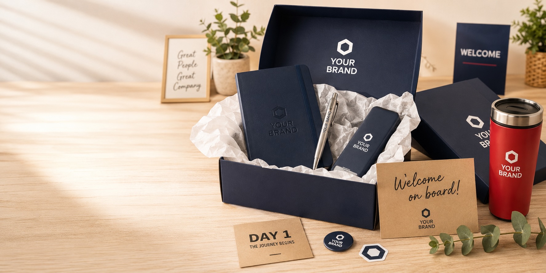 Personalised onboarding and starter kits for new employees